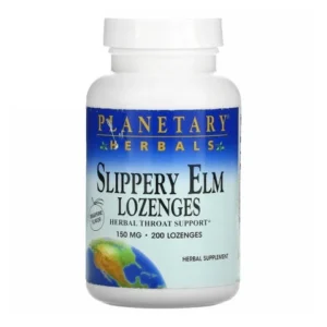 Planetary Herbals Slippery Elm Lozenges Tangerine 200 Count Bottle