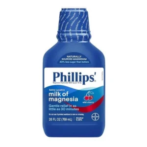 Phillips' Milk of Magnesia Wild Cherry 1200mg 26 Oz