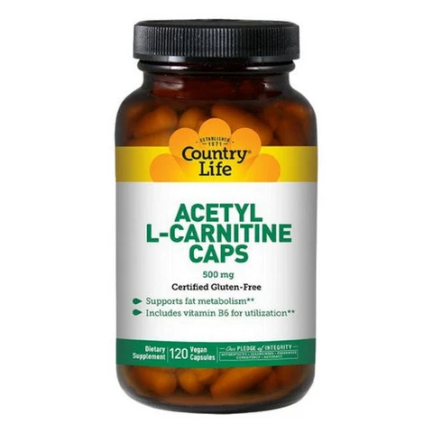 Country Life Acetyl L-Carnitine 500mg 120 Capsules