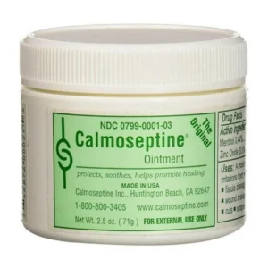 Calmoseptine Healing Ointment 2.5 oz Jar